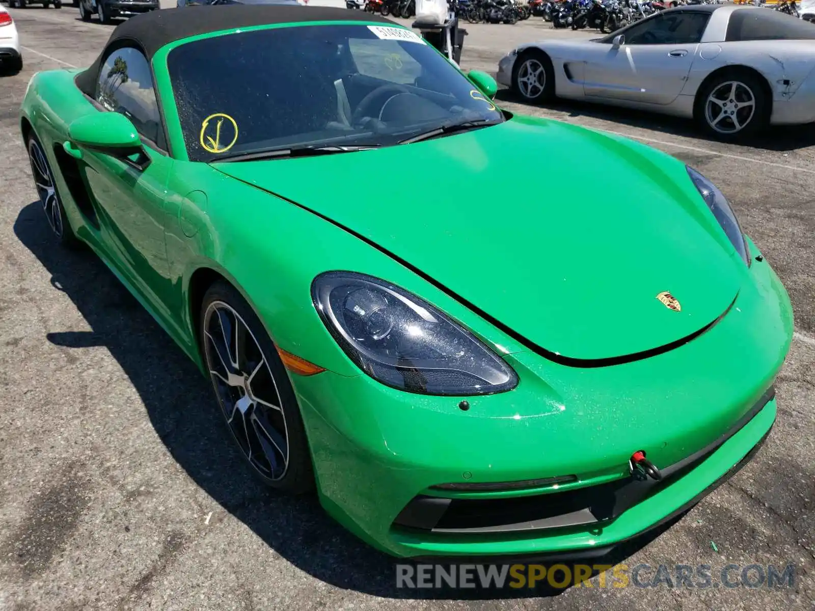 1 Photograph of a damaged car WP0CD2A80MS232240 PORSCHE BOXSTER 2021