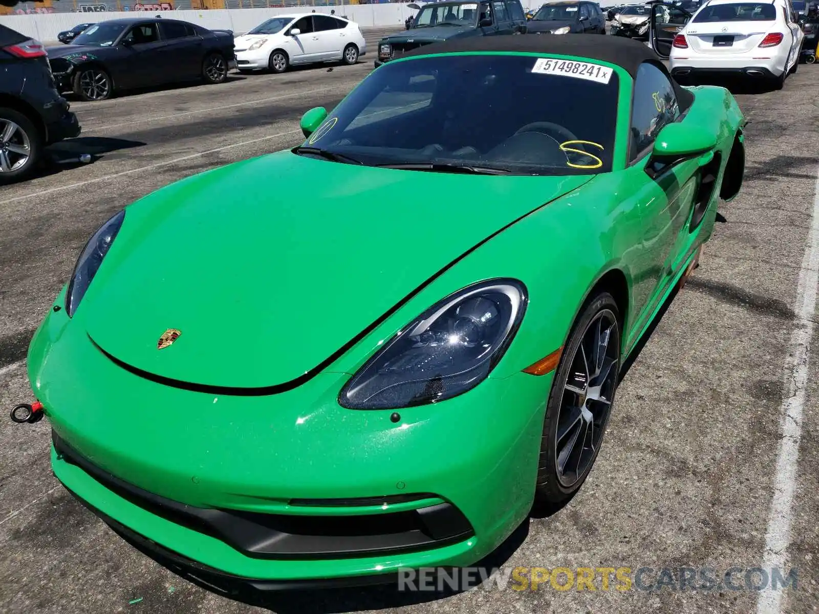 2 Photograph of a damaged car WP0CD2A80MS232240 PORSCHE BOXSTER 2021