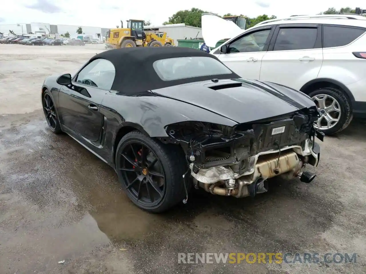 3 Photograph of a damaged car WP0CD2A84MS232144 PORSCHE BOXSTER 2021