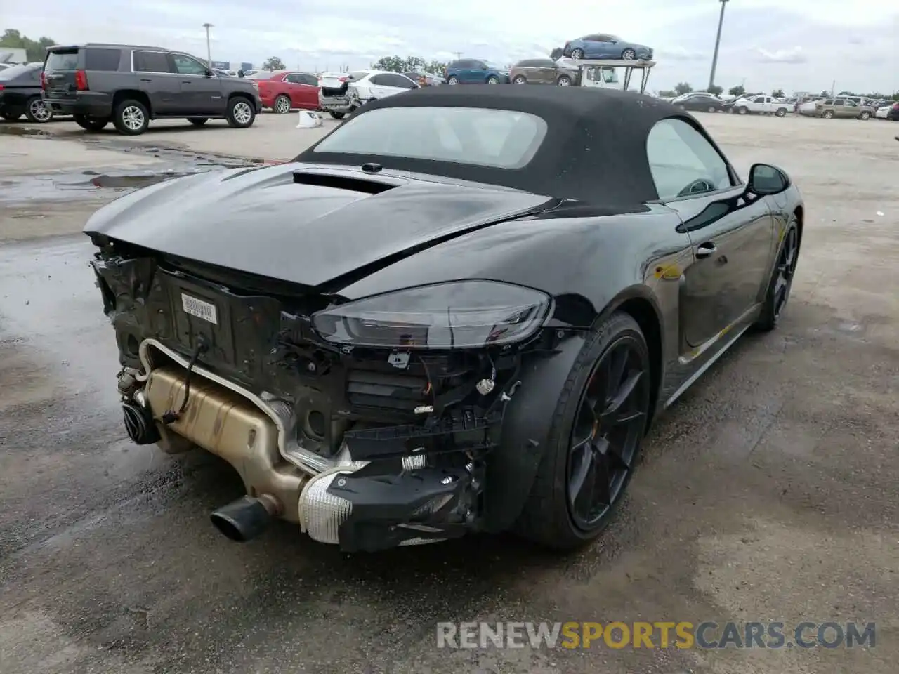 4 Photograph of a damaged car WP0CD2A84MS232144 PORSCHE BOXSTER 2021