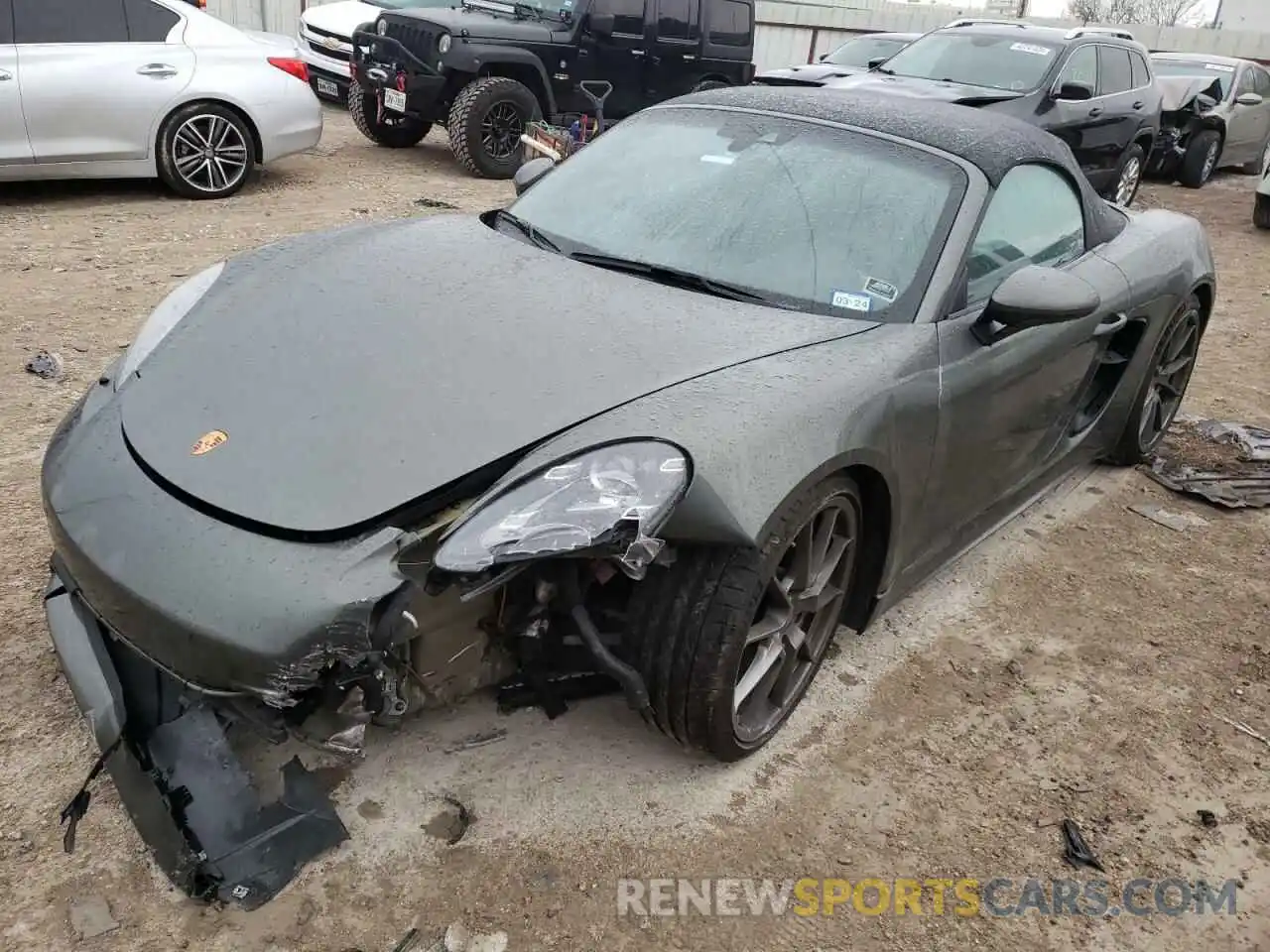 1 Фотография поврежденного автомобиля WP0CD2A85NS228475 PORSCHE BOXSTER 2022