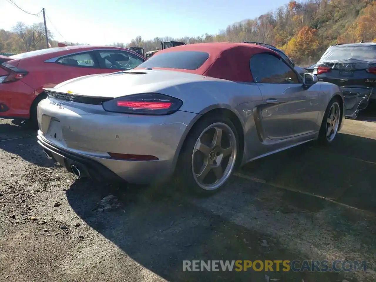 4 Photograph of a damaged car WP0CD2A88NS228275 PORSCHE BOXSTER 2022