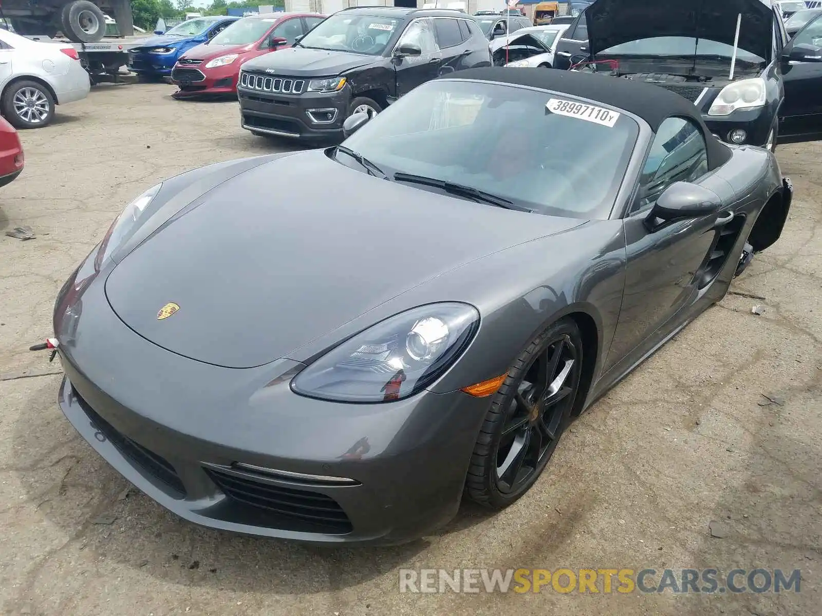 2 Photograph of a damaged car WP0CA2A83KS211436 PORSCHE BOXSTER BA 2019