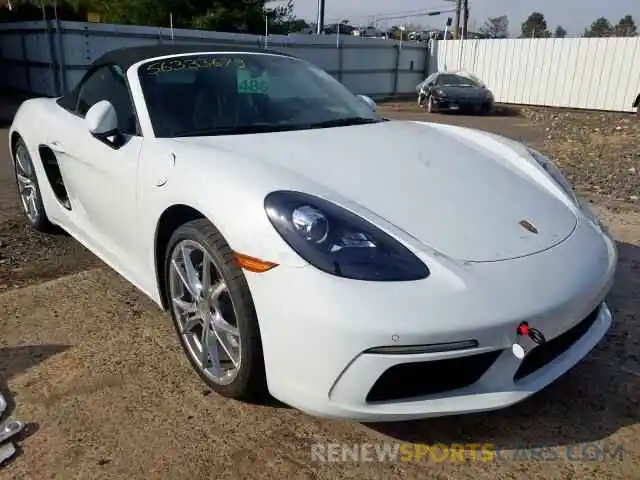 1 Photograph of a damaged car WP0CA2A88KS210993 PORSCHE BOXSTER BA 2019