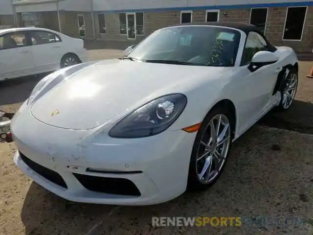 2 Photograph of a damaged car WP0CA2A88KS210993 PORSCHE BOXSTER BA 2019