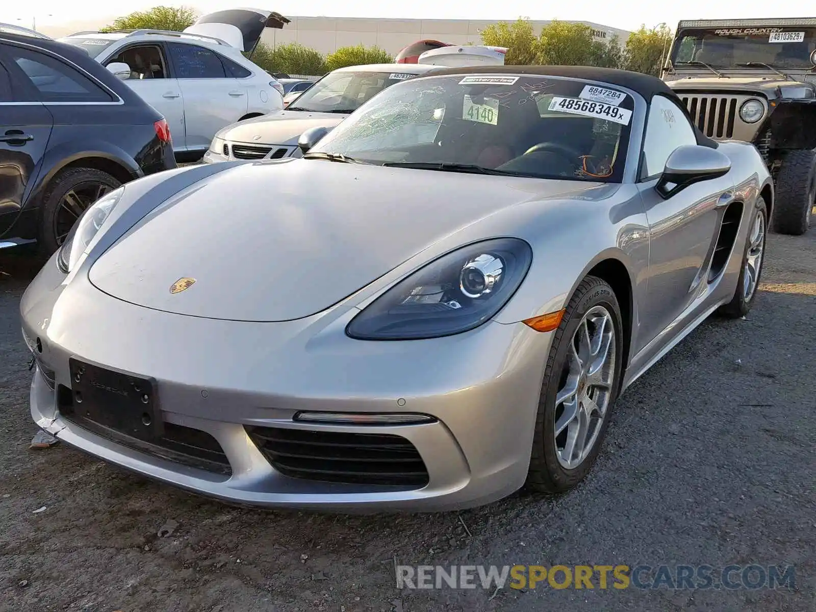 2 Photograph of a damaged car WP0CA2A89KS211344 PORSCHE BOXSTER BA 2019