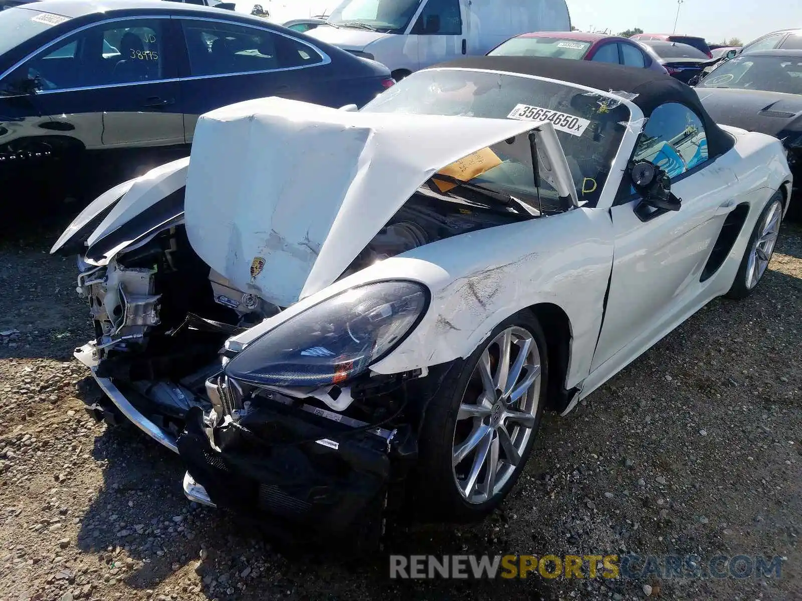 2 Фотография поврежденного автомобиля WP0CA2A8XKS210297 PORSCHE BOXSTER BA 2019