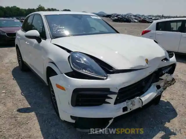 1 Photograph of a damaged car WP1AA2AY0KDA00950 PORSCHE CAYENNE 2019