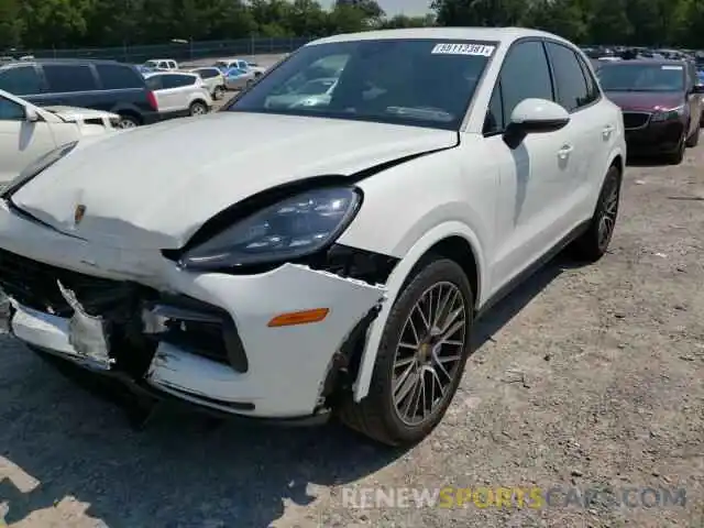 2 Photograph of a damaged car WP1AA2AY0KDA00950 PORSCHE CAYENNE 2019