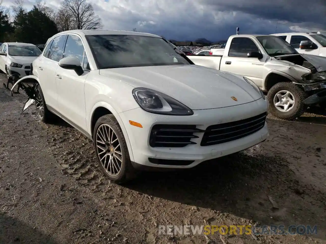 1 Photograph of a damaged car WP1AA2AY0KDA13844 PORSCHE CAYENNE 2019