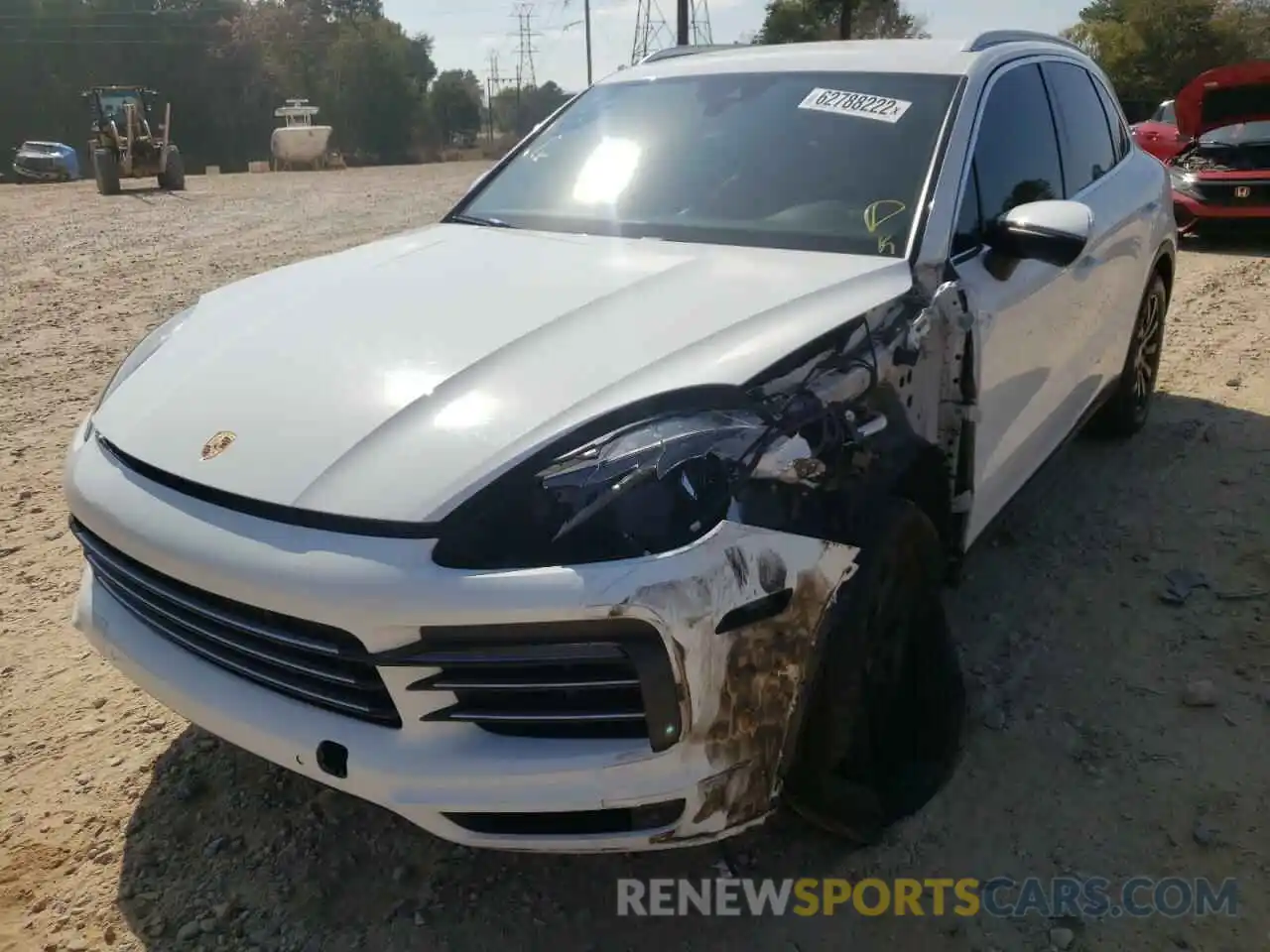 2 Photograph of a damaged car WP1AA2AY1KDA01119 PORSCHE CAYENNE 2019