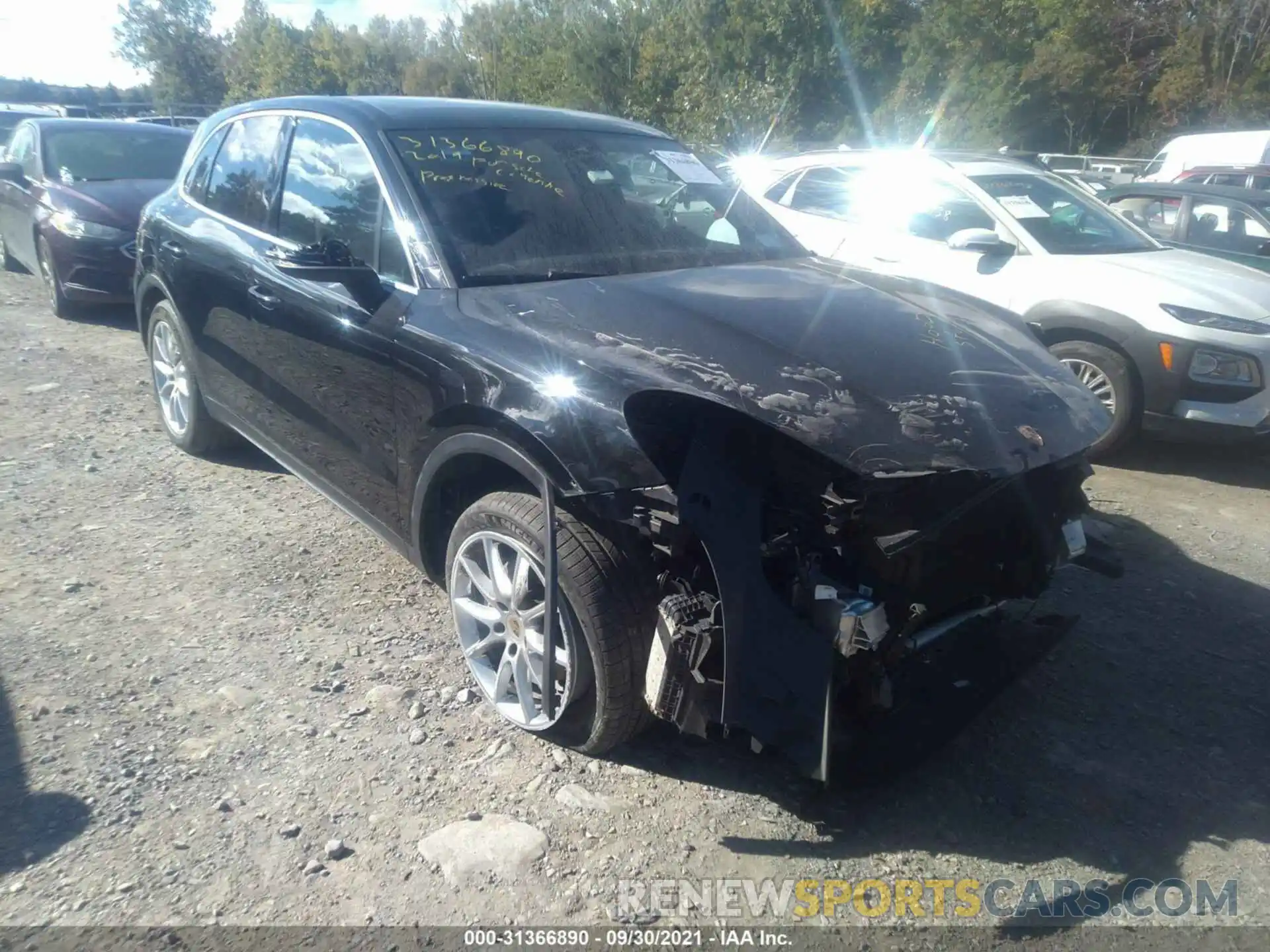 1 Photograph of a damaged car WP1AA2AY1KDA03369 PORSCHE CAYENNE 2019