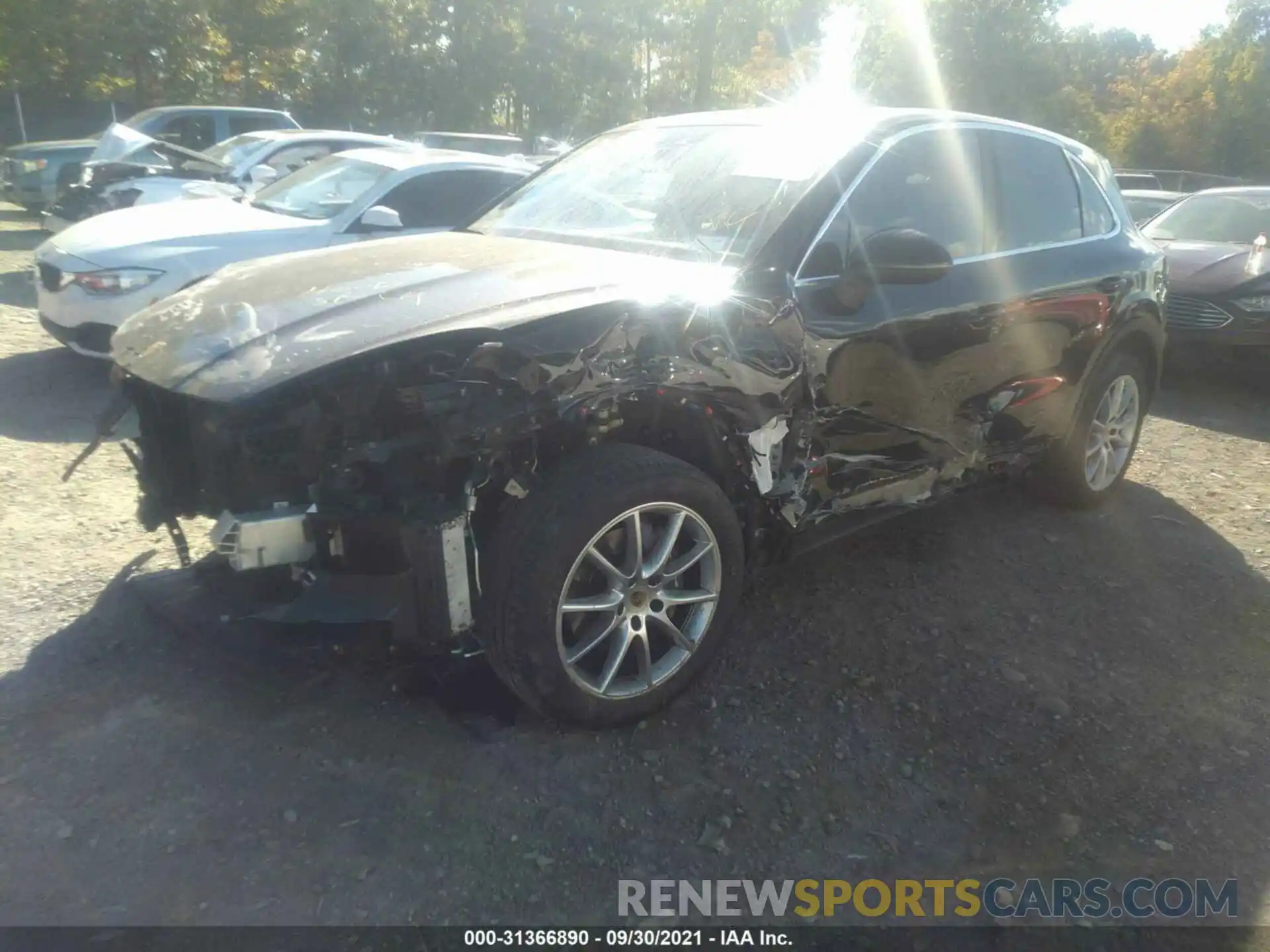 2 Photograph of a damaged car WP1AA2AY1KDA03369 PORSCHE CAYENNE 2019