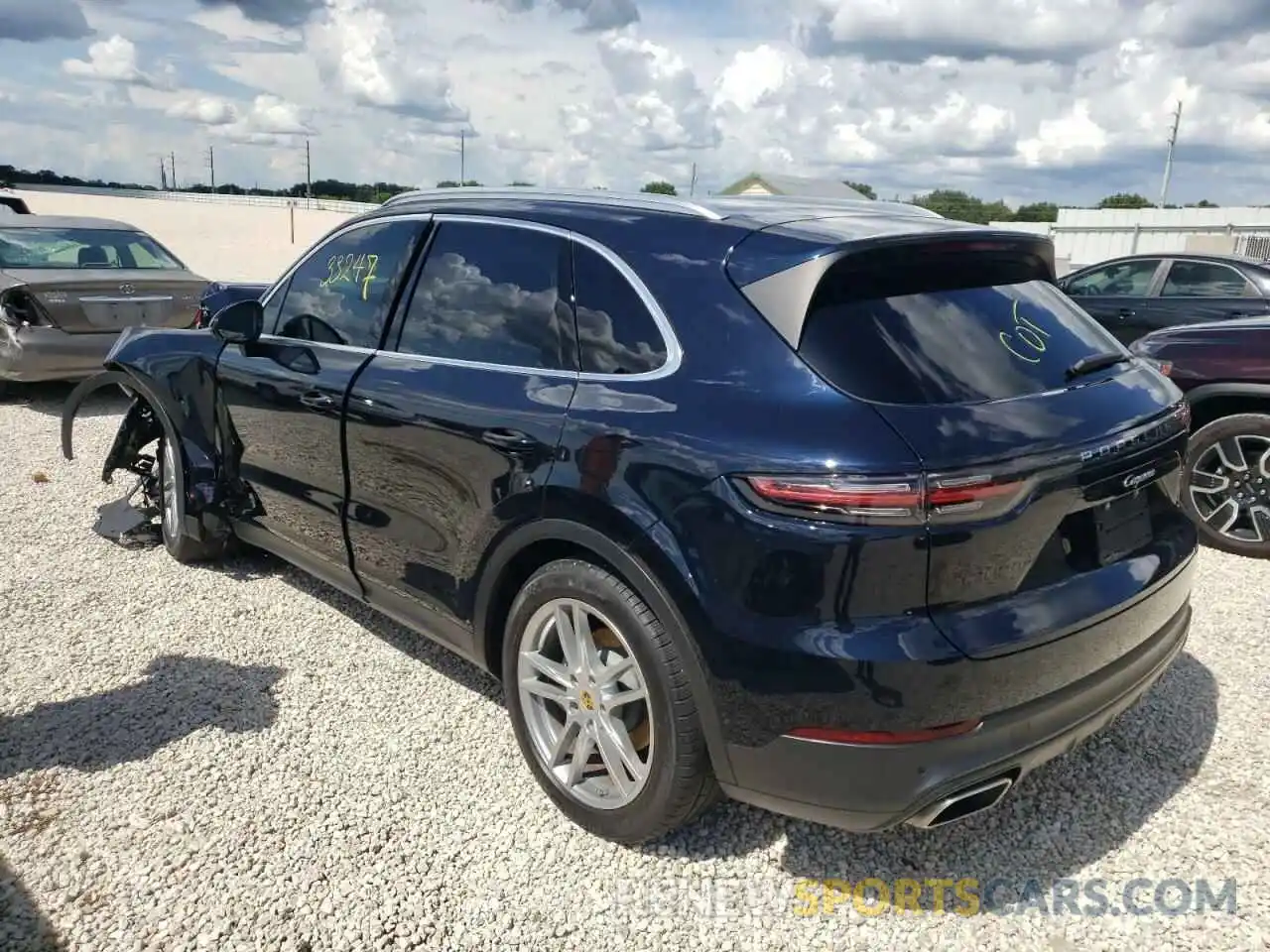 3 Фотография поврежденного автомобиля WP1AA2AY1KDA04571 PORSCHE CAYENNE 2019