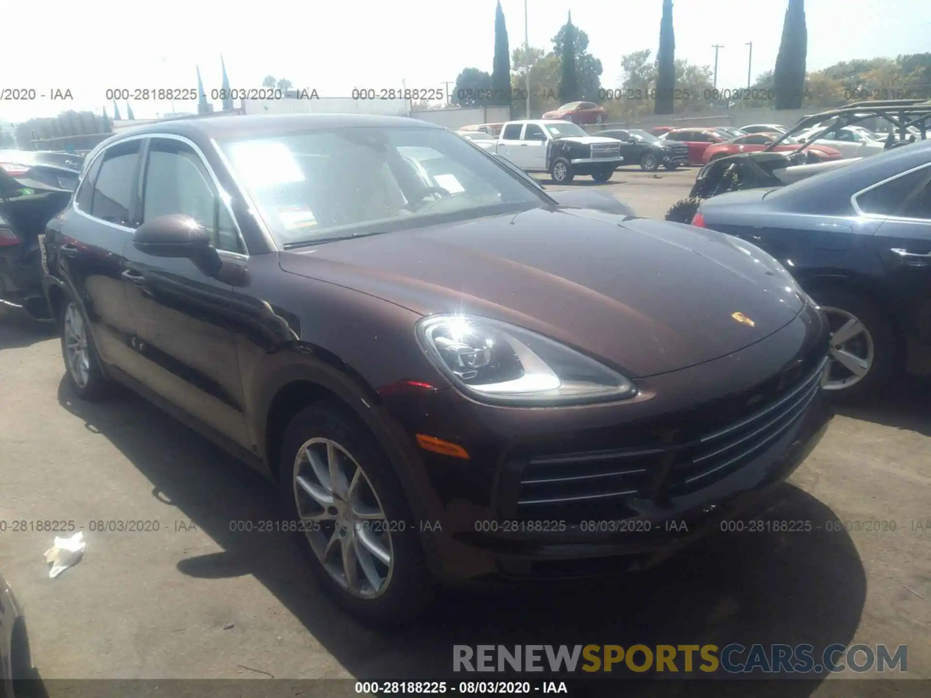 1 Photograph of a damaged car WP1AA2AY1KDA05381 PORSCHE CAYENNE 2019