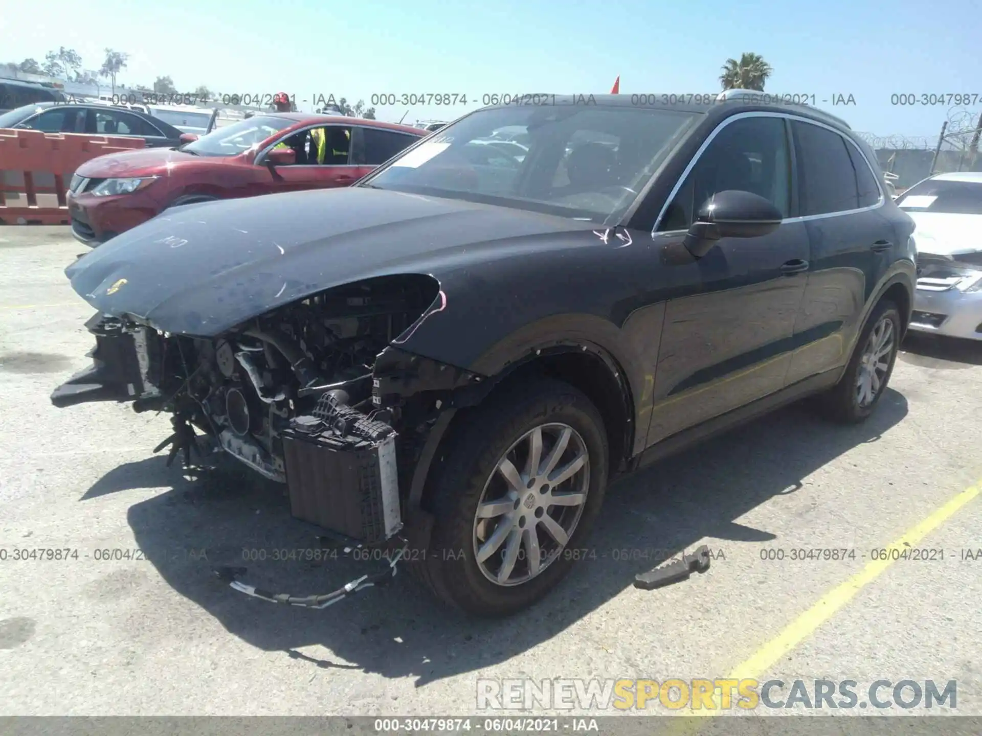 2 Photograph of a damaged car WP1AA2AY1KDA06837 PORSCHE CAYENNE 2019