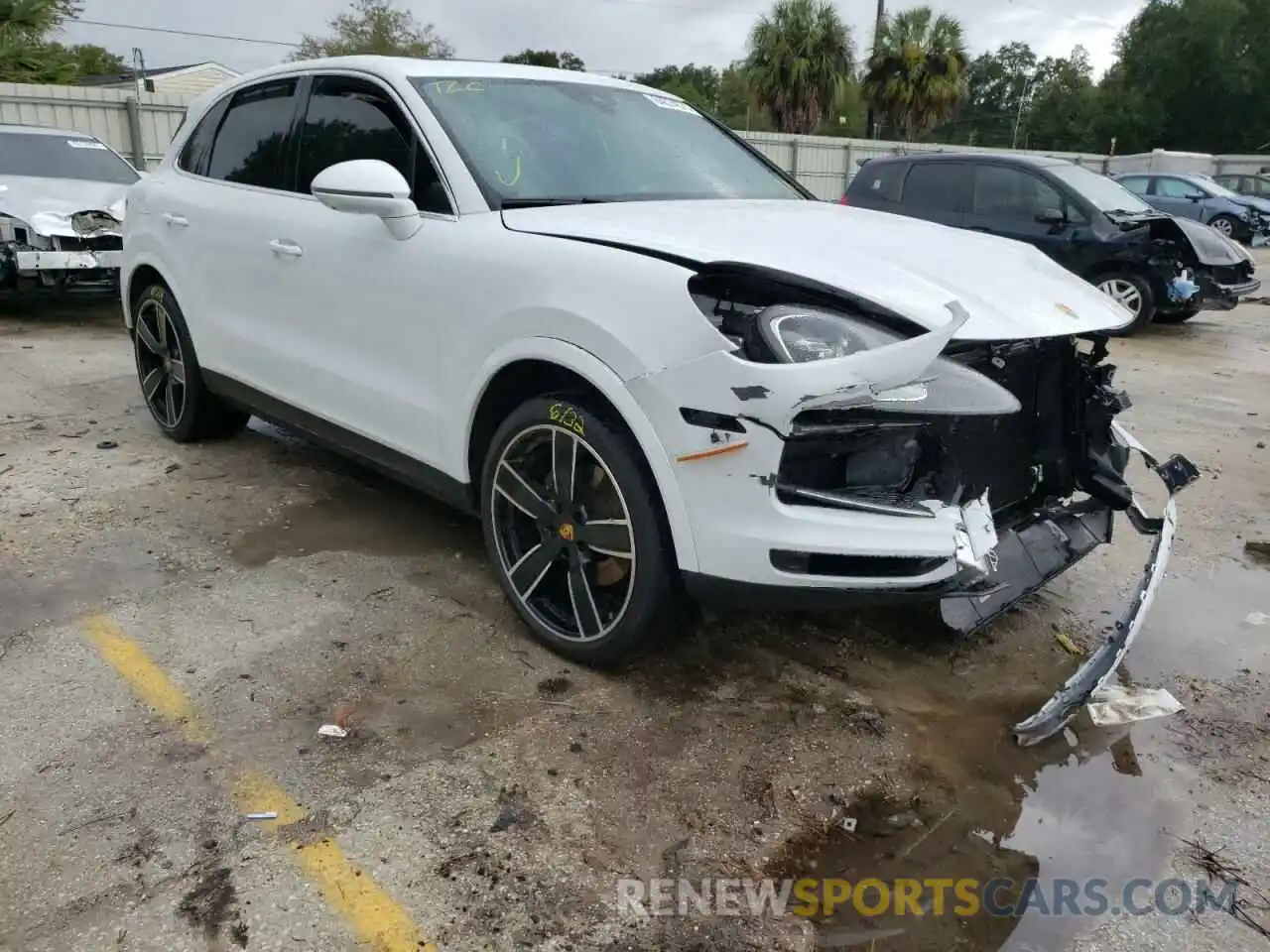 1 Photograph of a damaged car WP1AA2AY1KDA07177 PORSCHE CAYENNE 2019