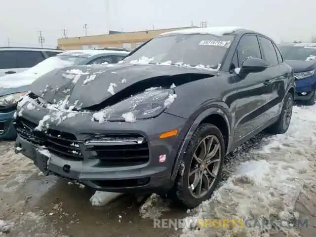 2 Photograph of a damaged car WP1AA2AY1KDA09737 PORSCHE CAYENNE 2019