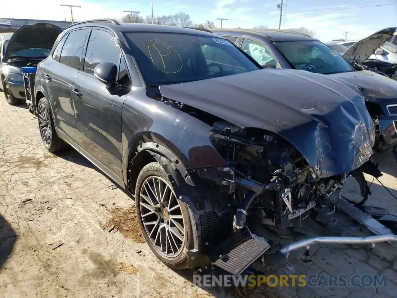 1 Photograph of a damaged car WP1AA2AY1KDA14579 PORSCHE CAYENNE 2019