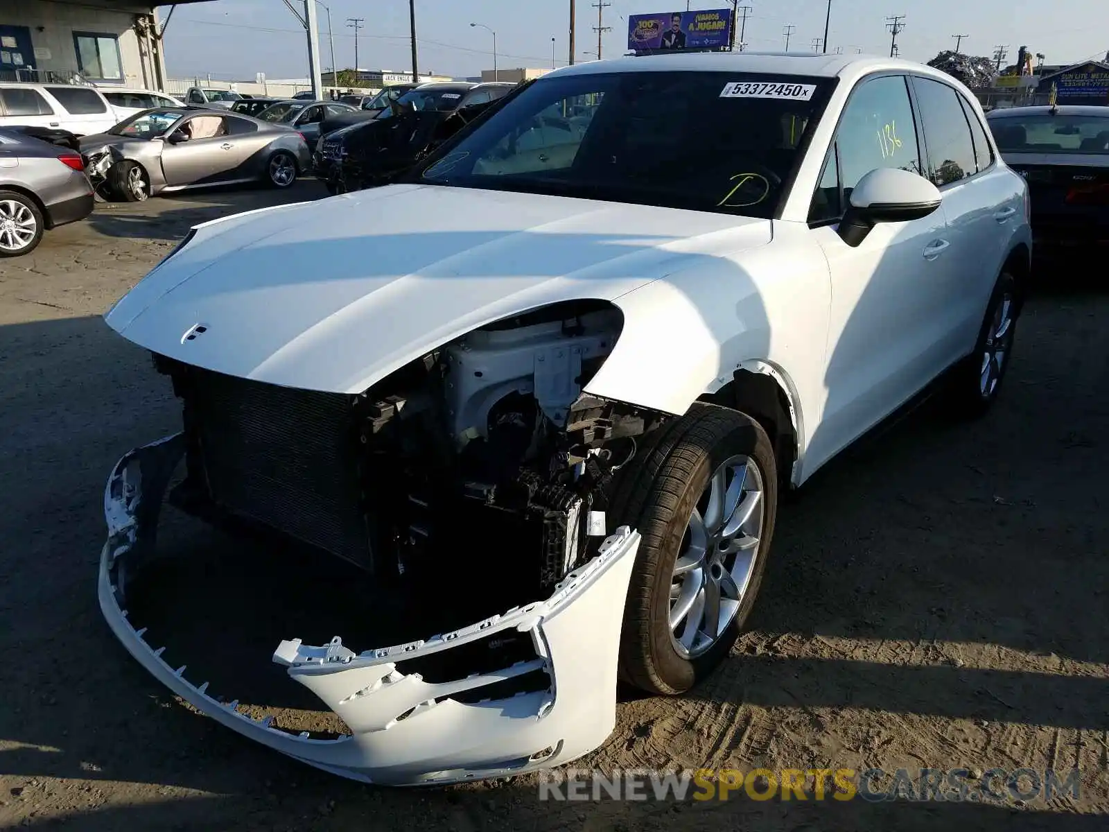 2 Photograph of a damaged car WP1AA2AY1KDA17143 PORSCHE CAYENNE 2019