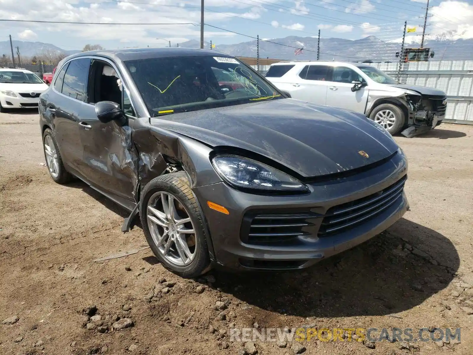 1 Photograph of a damaged car WP1AA2AY1KDA18440 PORSCHE CAYENNE 2019