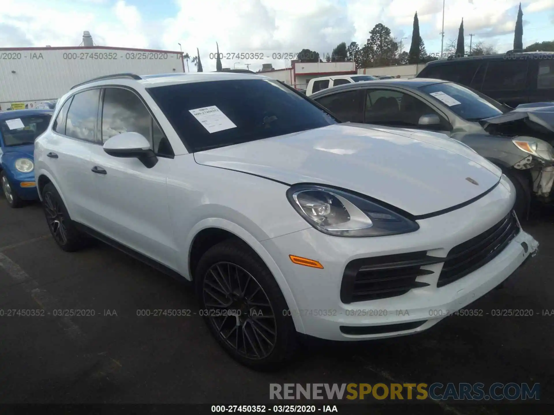 1 Photograph of a damaged car WP1AA2AY2KDA13635 PORSCHE CAYENNE 2019