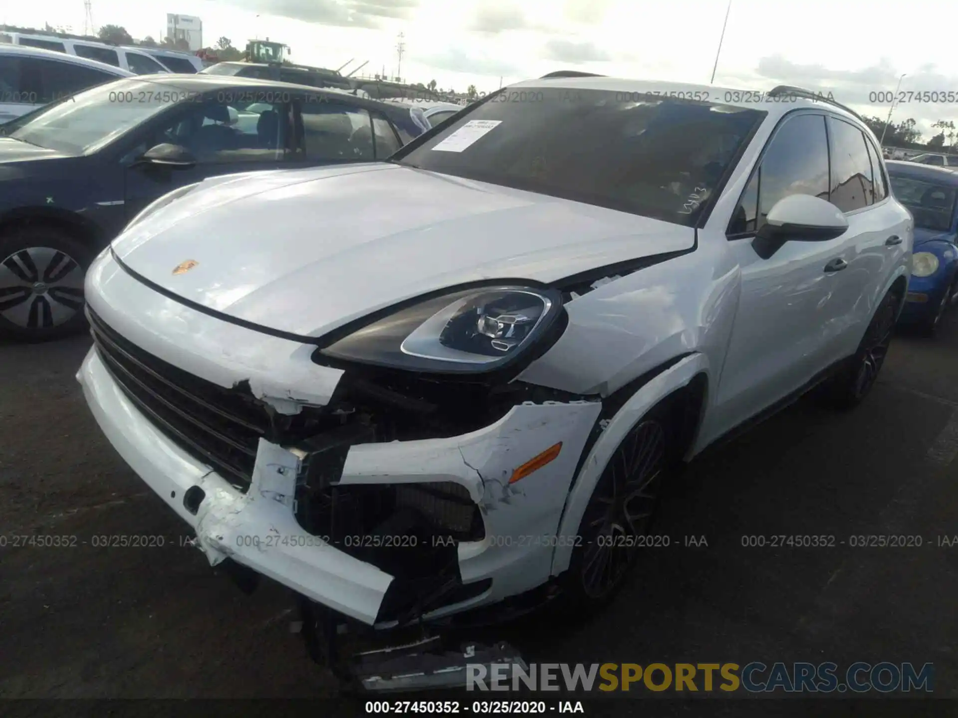 2 Photograph of a damaged car WP1AA2AY2KDA13635 PORSCHE CAYENNE 2019