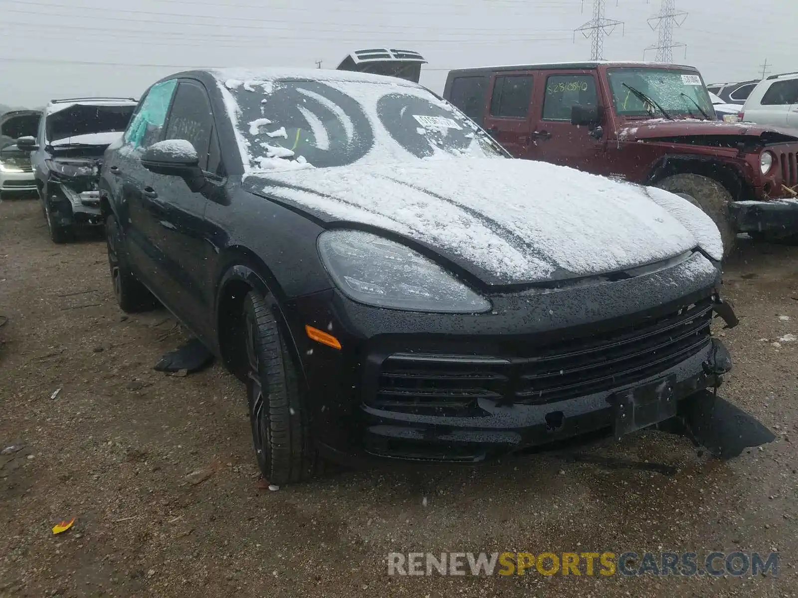 1 Photograph of a damaged car WP1AA2AY3KDA08623 PORSCHE CAYENNE 2019