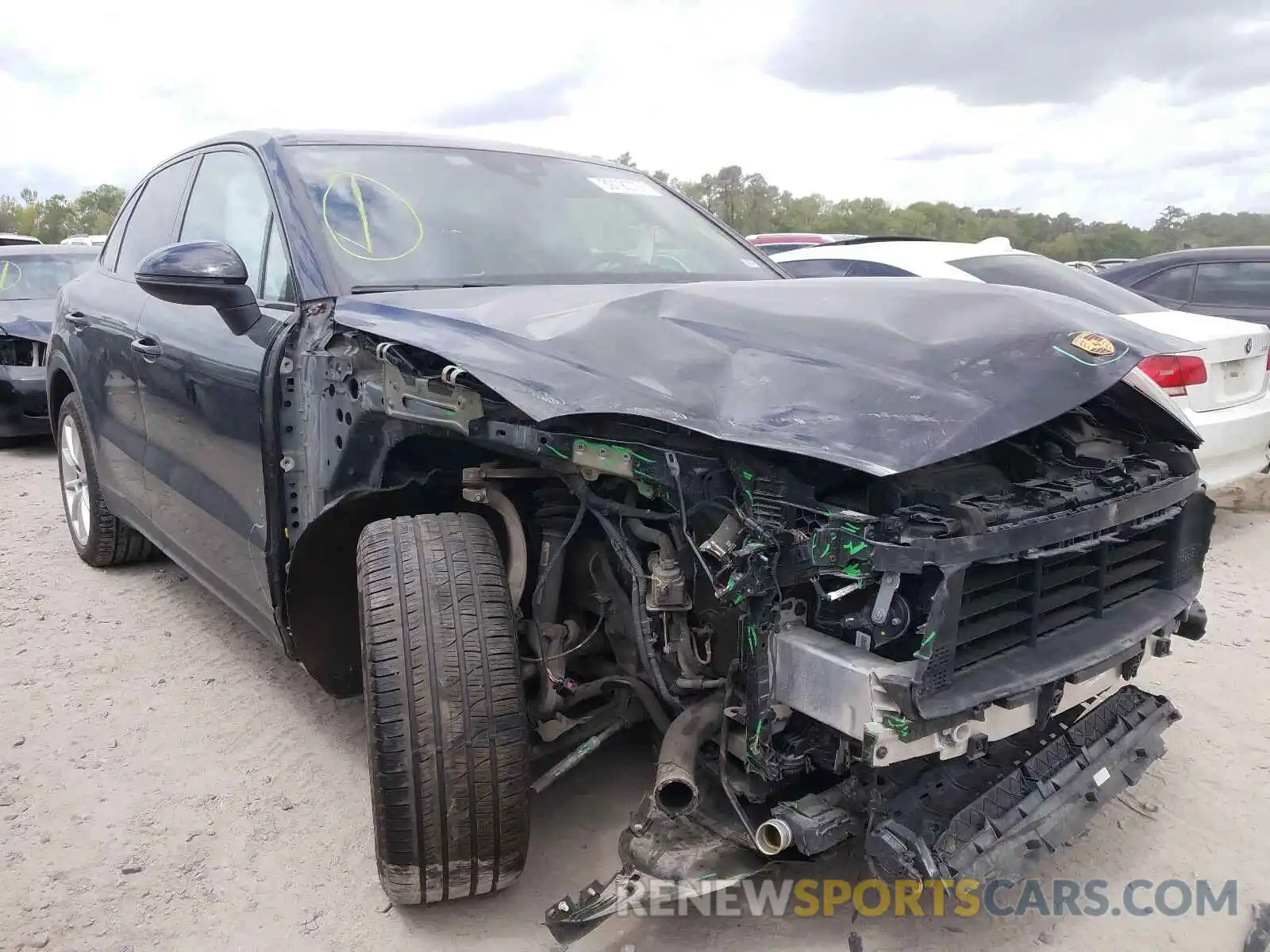 1 Photograph of a damaged car WP1AA2AY4KDA08999 PORSCHE CAYENNE 2019