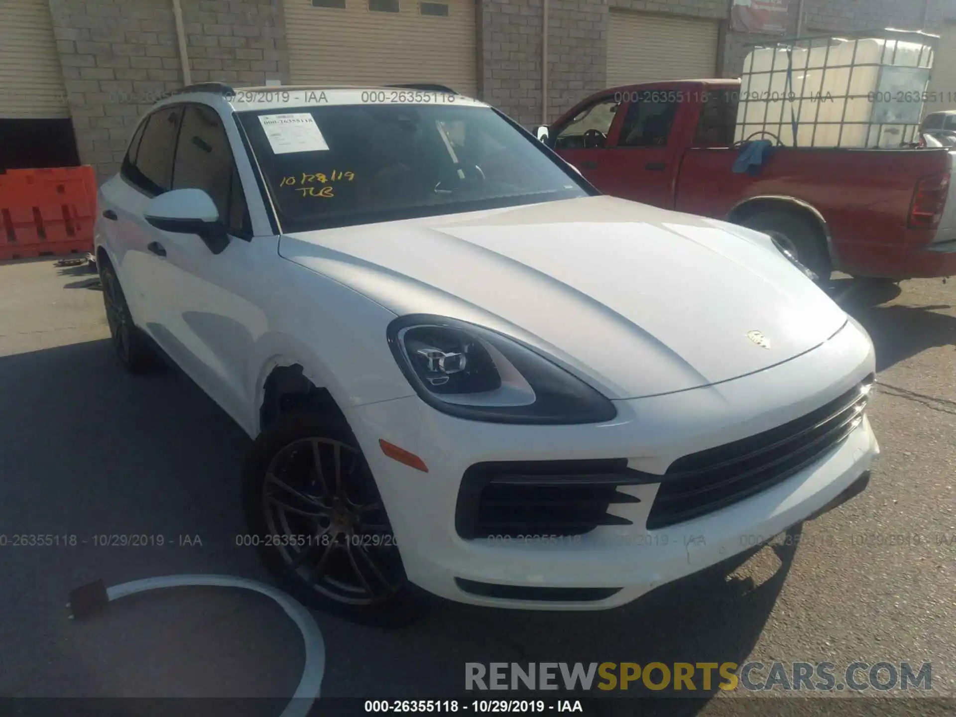 1 Photograph of a damaged car WP1AA2AY4KDA13703 PORSCHE CAYENNE 2019