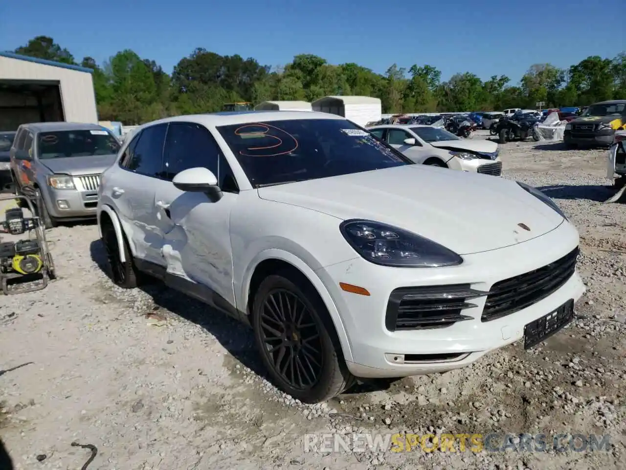 1 Photograph of a damaged car WP1AA2AY4KDA13992 PORSCHE CAYENNE 2019