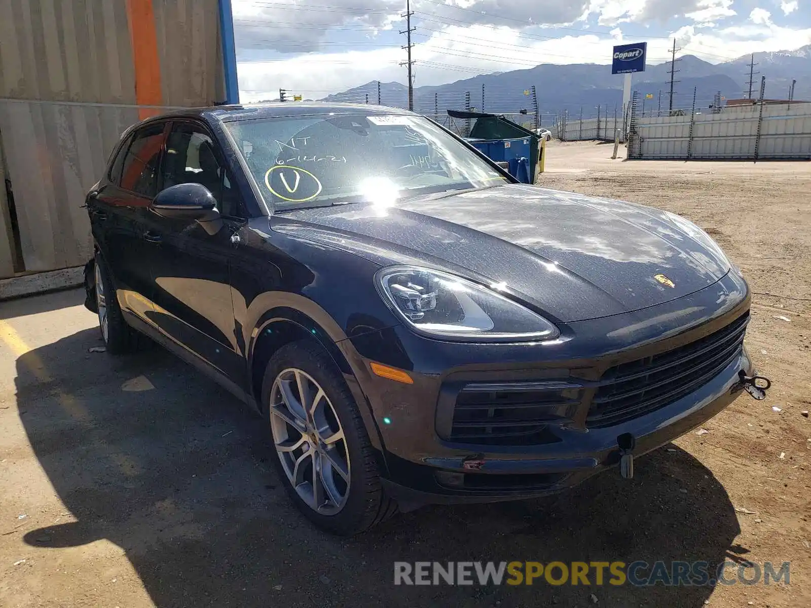 1 Photograph of a damaged car WP1AA2AY4KDA18240 PORSCHE CAYENNE 2019