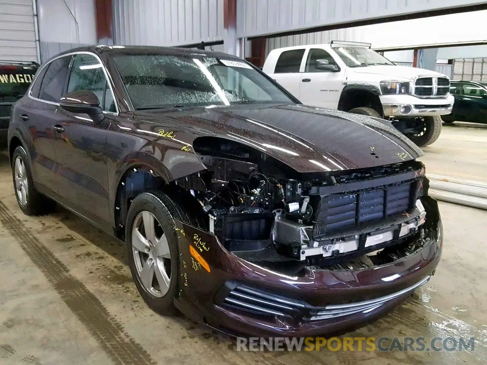 1 Photograph of a damaged car WP1AA2AY5KDA03360 PORSCHE CAYENNE 2019