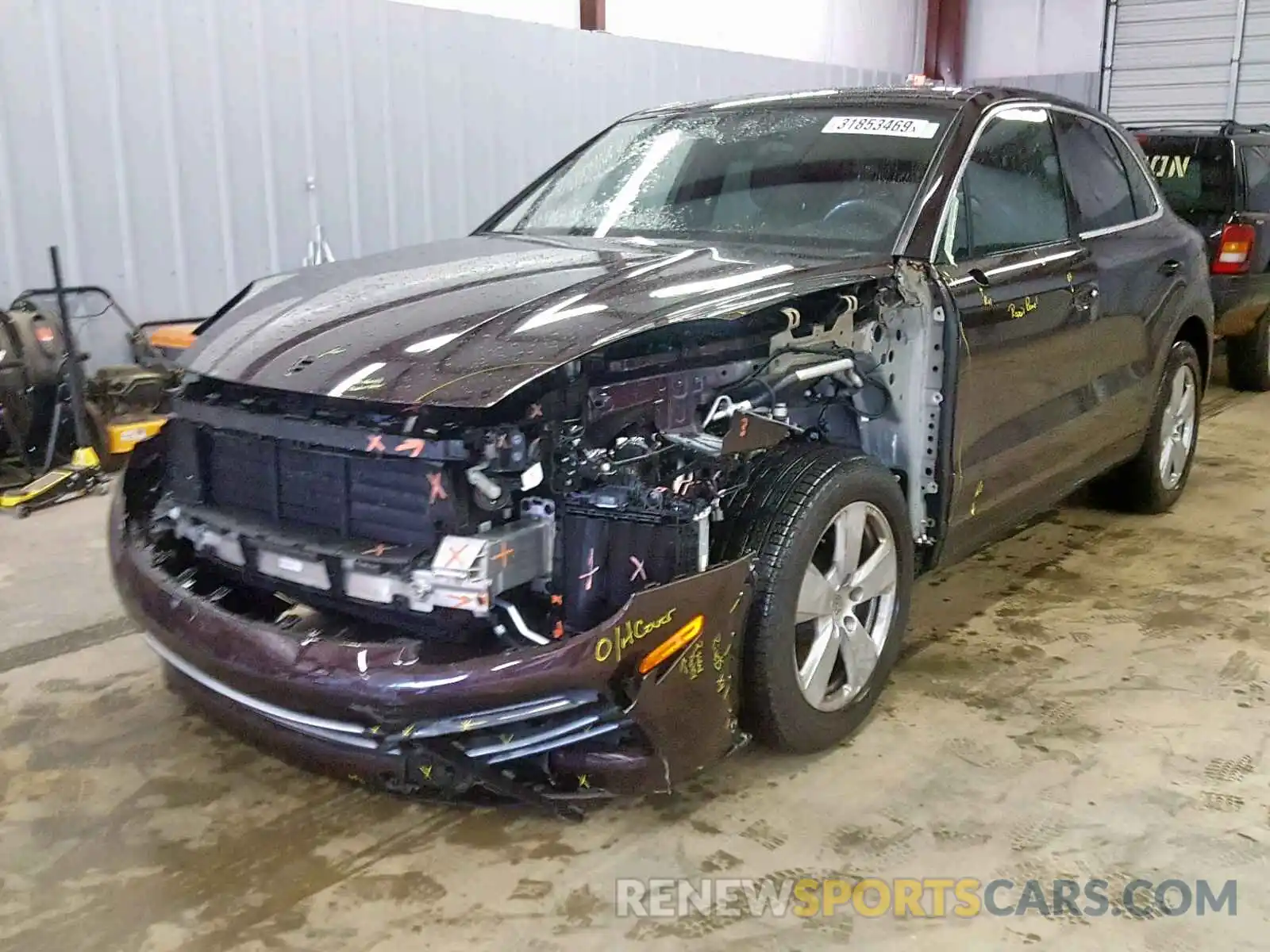 2 Photograph of a damaged car WP1AA2AY5KDA03360 PORSCHE CAYENNE 2019