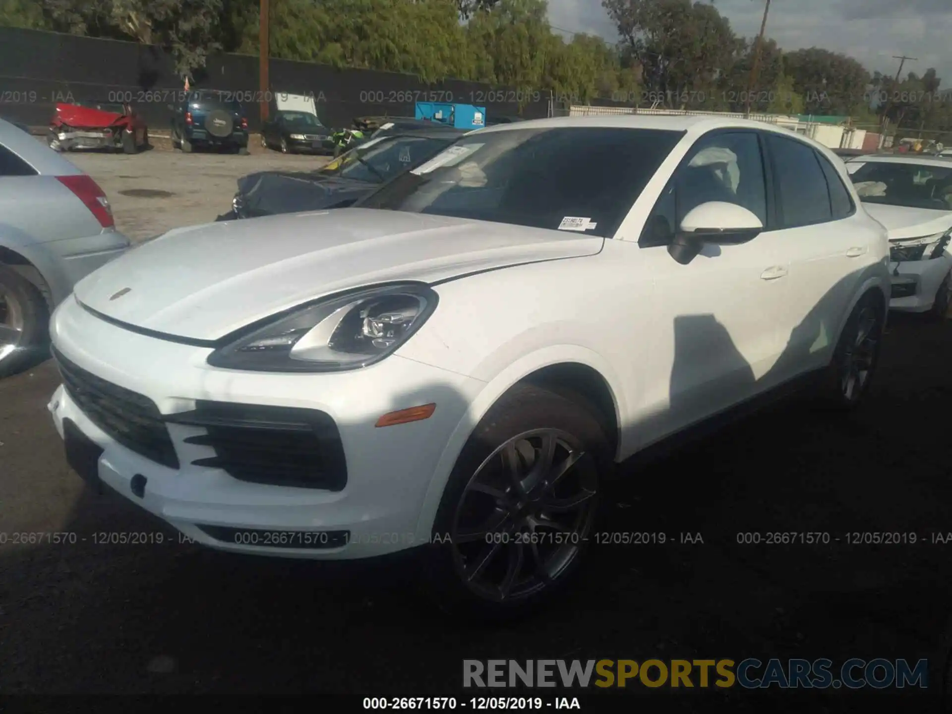 2 Photograph of a damaged car WP1AA2AY5KDA12866 PORSCHE CAYENNE 2019