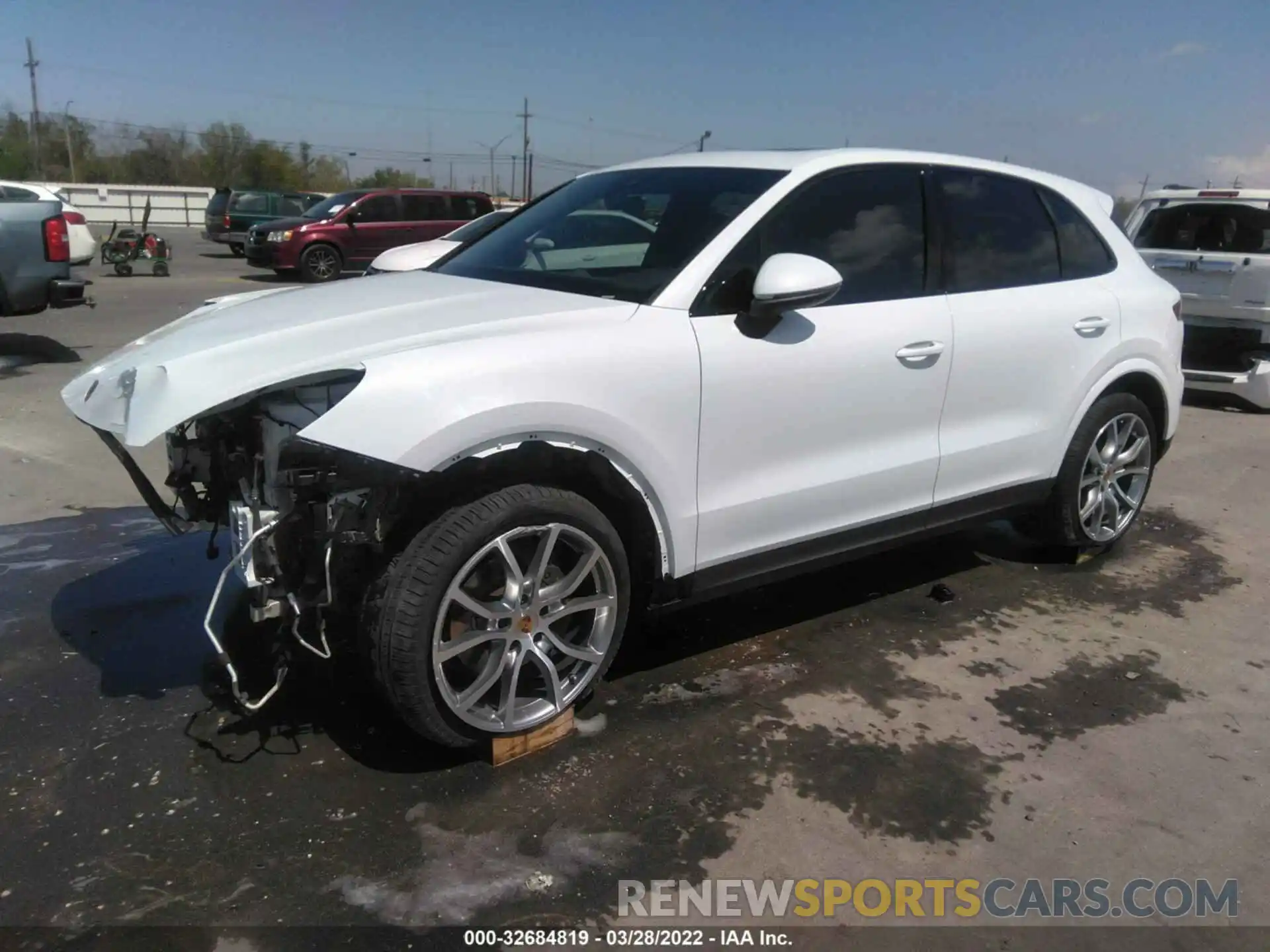 2 Фотография поврежденного автомобиля WP1AA2AY6KDA00807 PORSCHE CAYENNE 2019