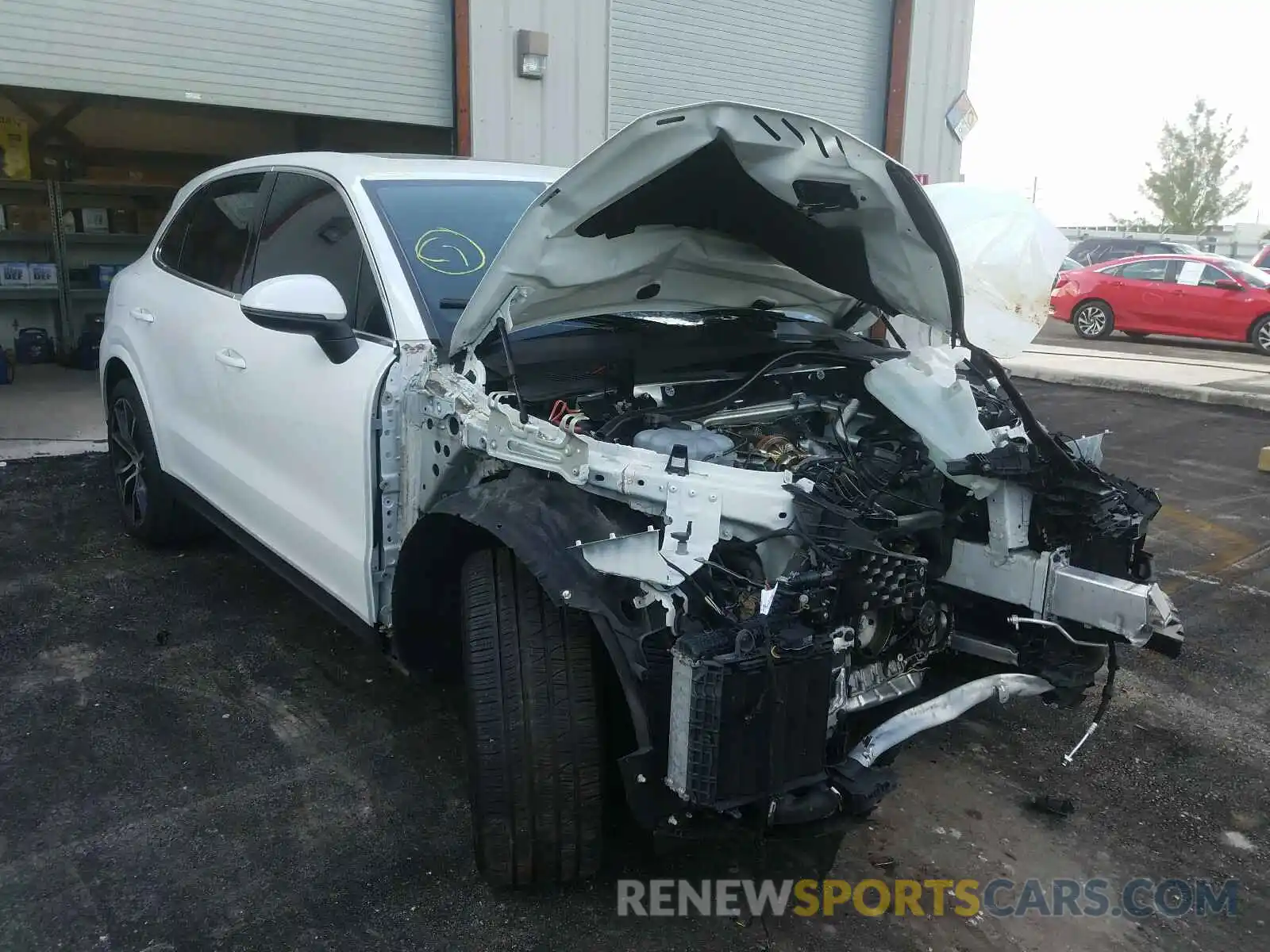 1 Photograph of a damaged car WP1AA2AY6KDA03013 PORSCHE CAYENNE 2019