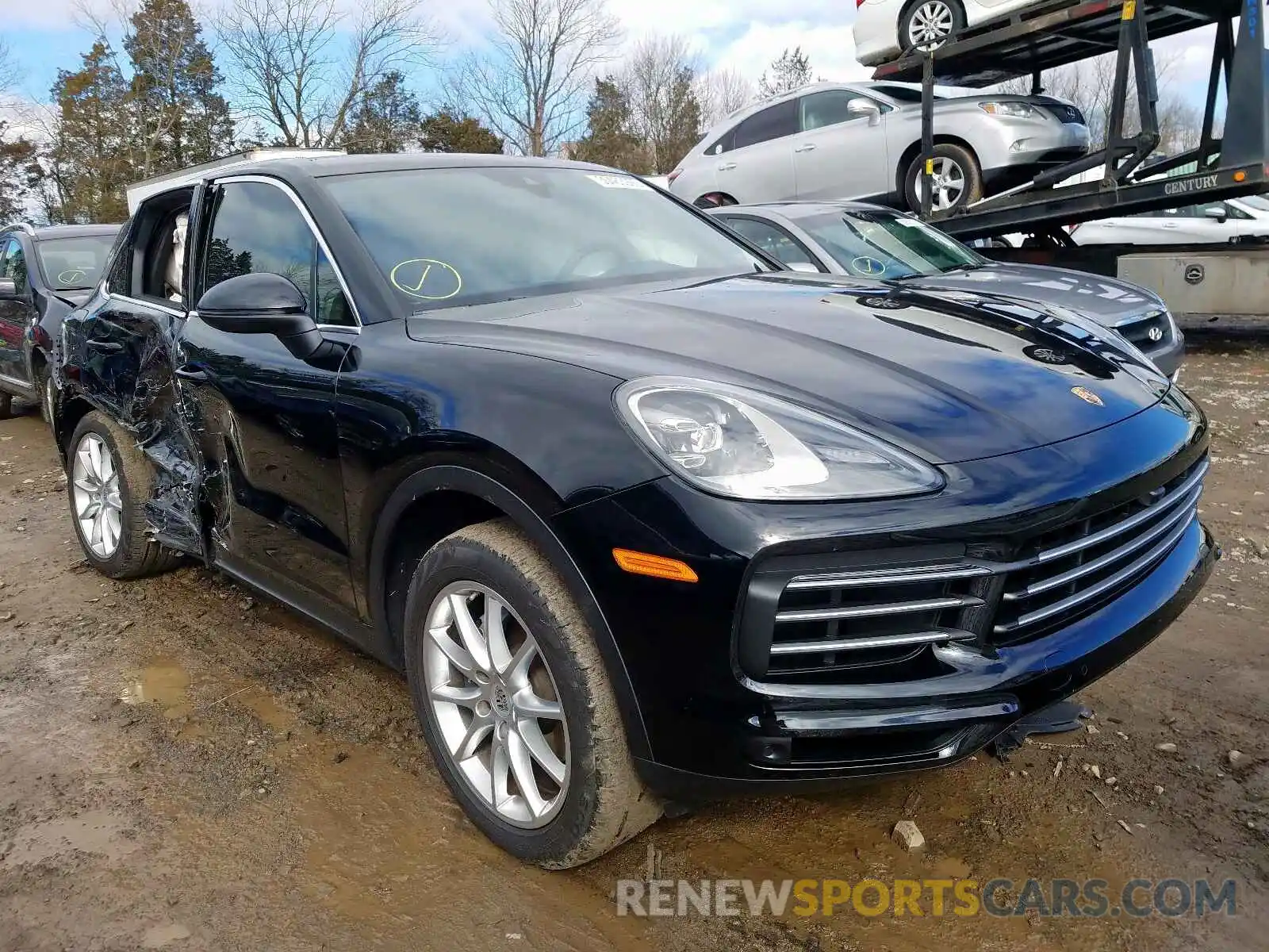 1 Photograph of a damaged car WP1AA2AY6KDA08356 PORSCHE CAYENNE 2019