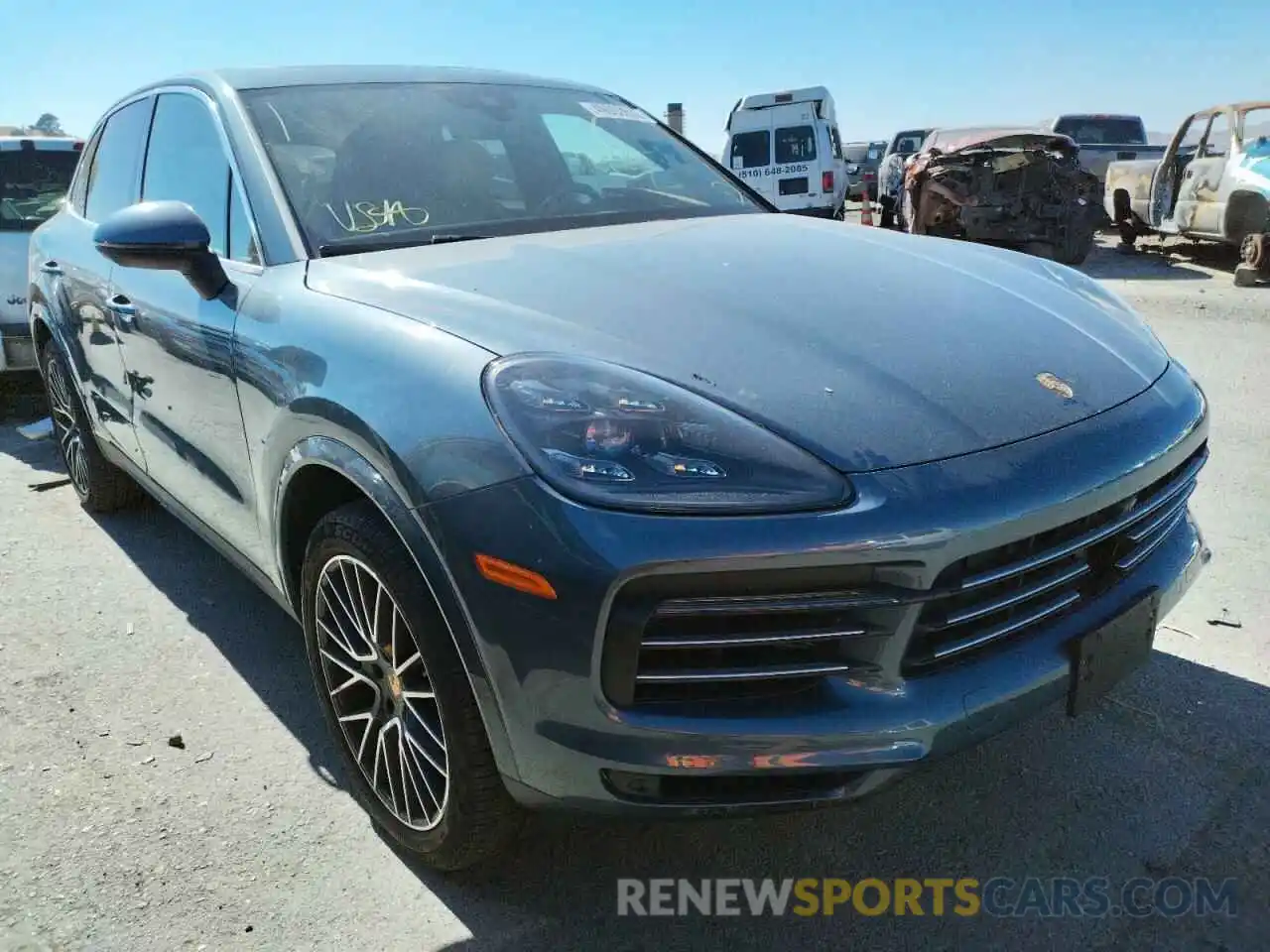 1 Photograph of a damaged car WP1AA2AY6KDA08504 PORSCHE CAYENNE 2019