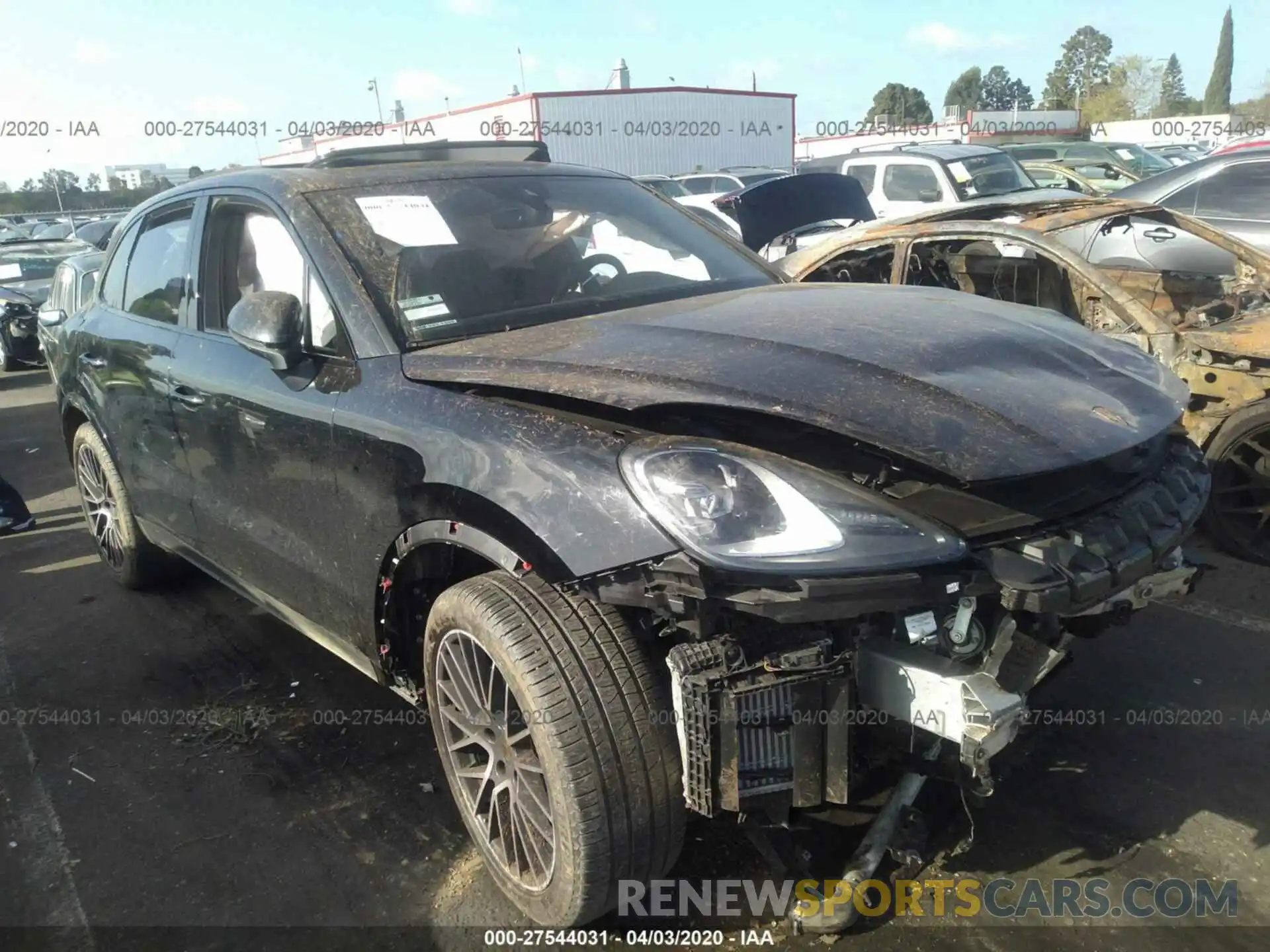 1 Photograph of a damaged car WP1AA2AY6KDA15758 PORSCHE CAYENNE 2019