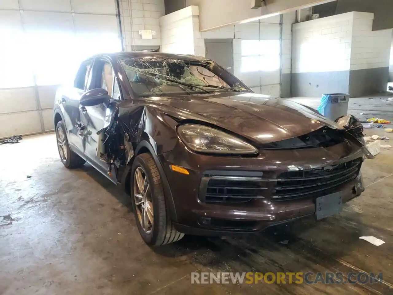 1 Photograph of a damaged car WP1AA2AY7KDA03599 PORSCHE CAYENNE 2019