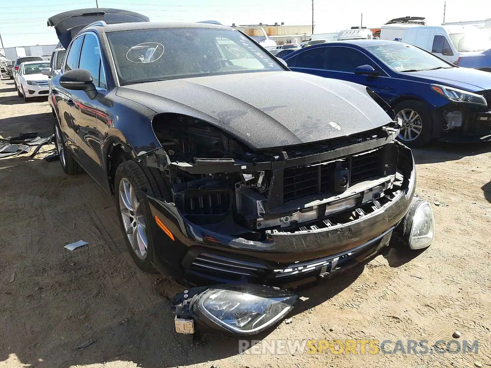 1 Photograph of a damaged car WP1AA2AY7KDA08947 PORSCHE CAYENNE 2019