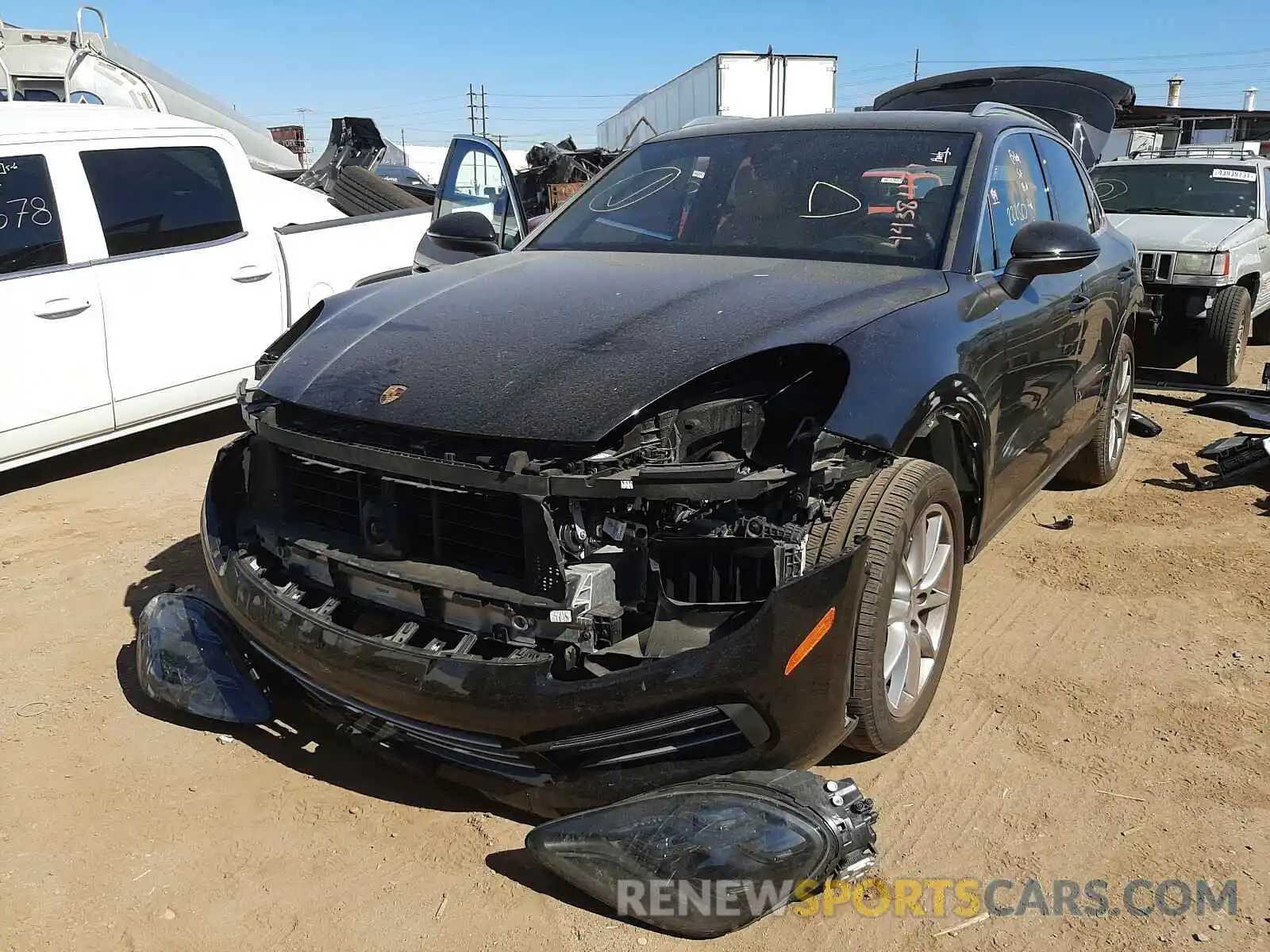 2 Photograph of a damaged car WP1AA2AY7KDA08947 PORSCHE CAYENNE 2019