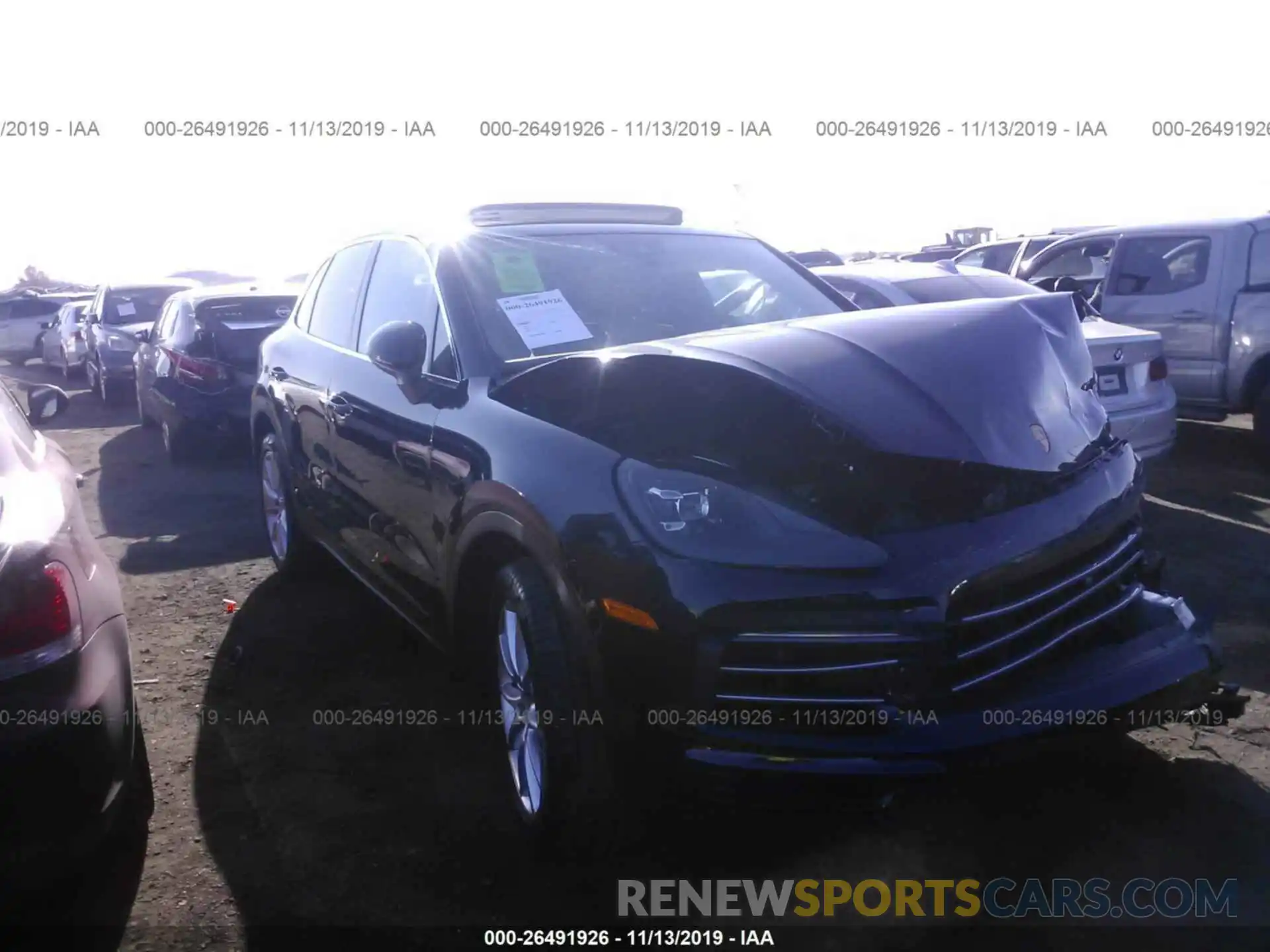 1 Photograph of a damaged car WP1AA2AY7KDA09581 PORSCHE CAYENNE 2019