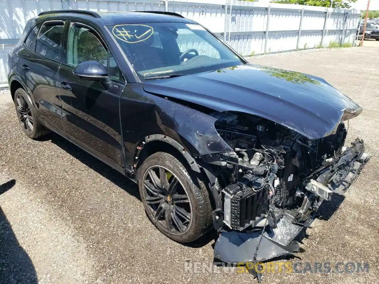 1 Photograph of a damaged car WP1AA2AY7KDA10309 PORSCHE CAYENNE 2019