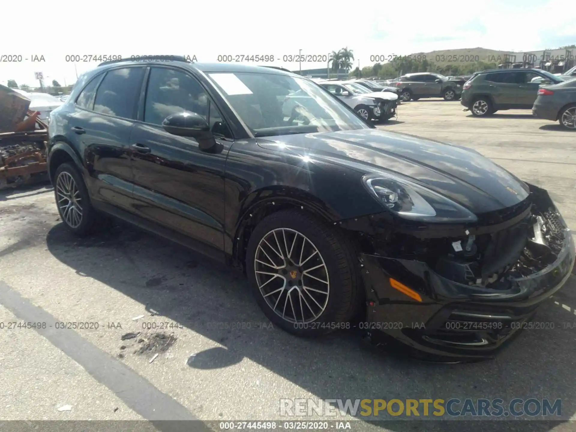 1 Photograph of a damaged car WP1AA2AY7KDA14375 PORSCHE CAYENNE 2019