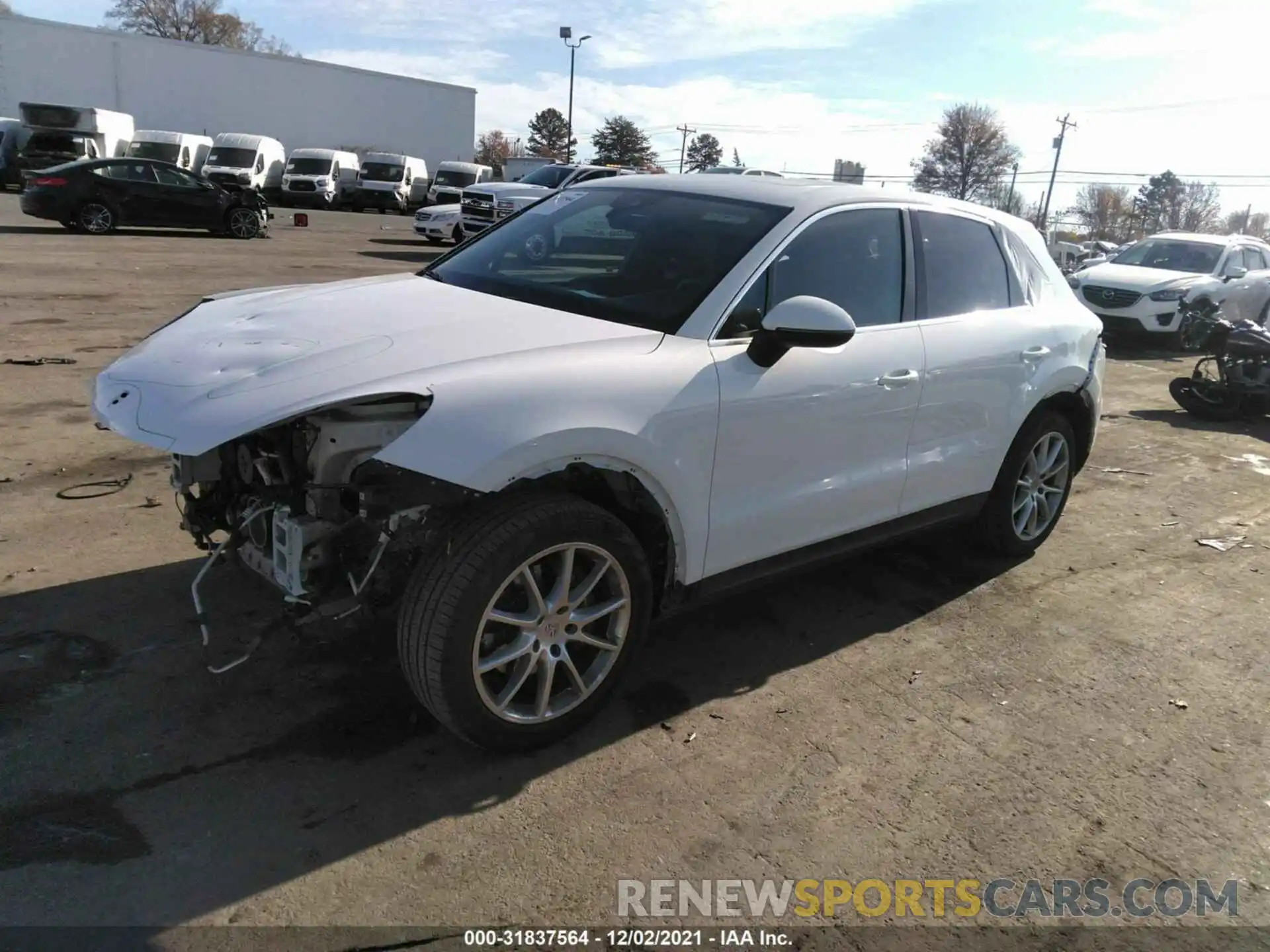 2 Photograph of a damaged car WP1AA2AY8KDA01733 PORSCHE CAYENNE 2019