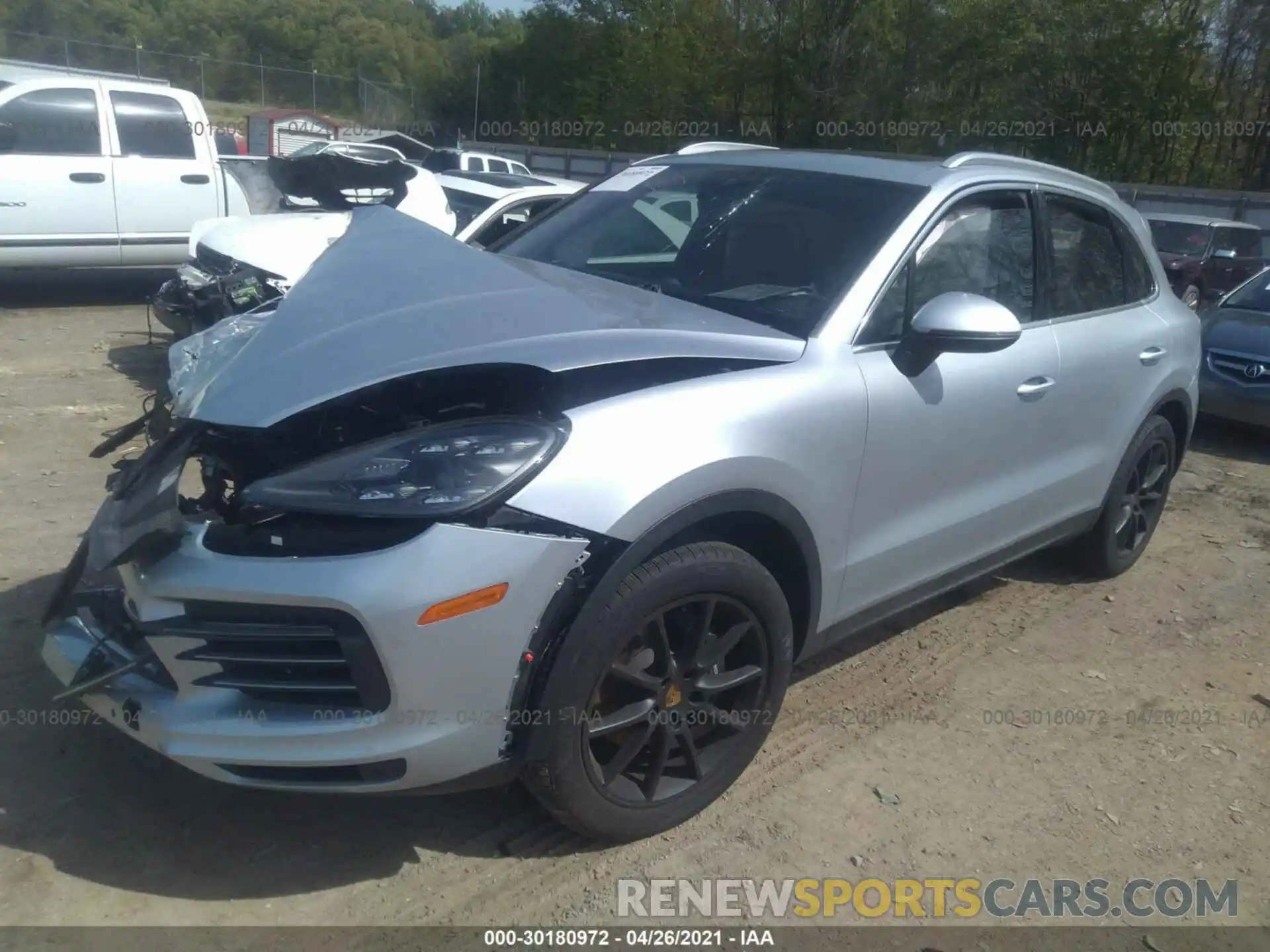 2 Фотография поврежденного автомобиля WP1AA2AY8KDA06091 PORSCHE CAYENNE 2019