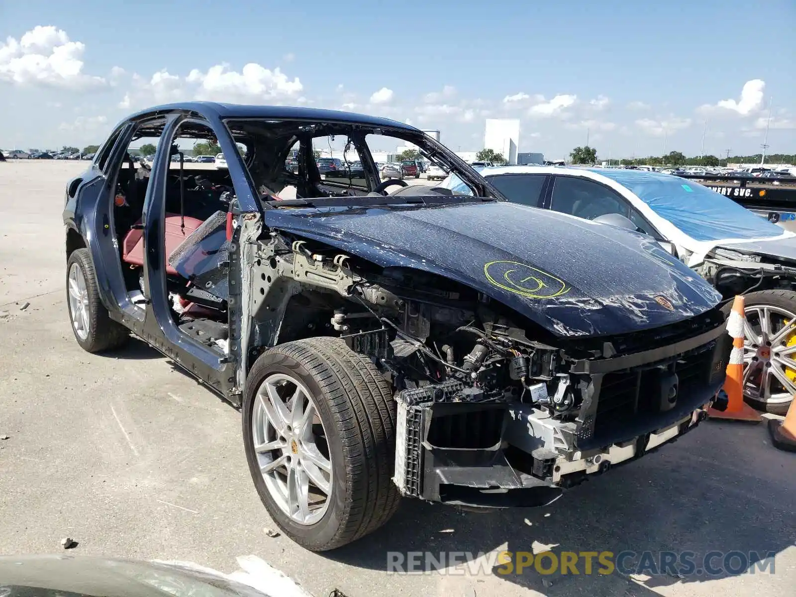 1 Photograph of a damaged car WP1AA2AY8KDA08424 PORSCHE CAYENNE 2019