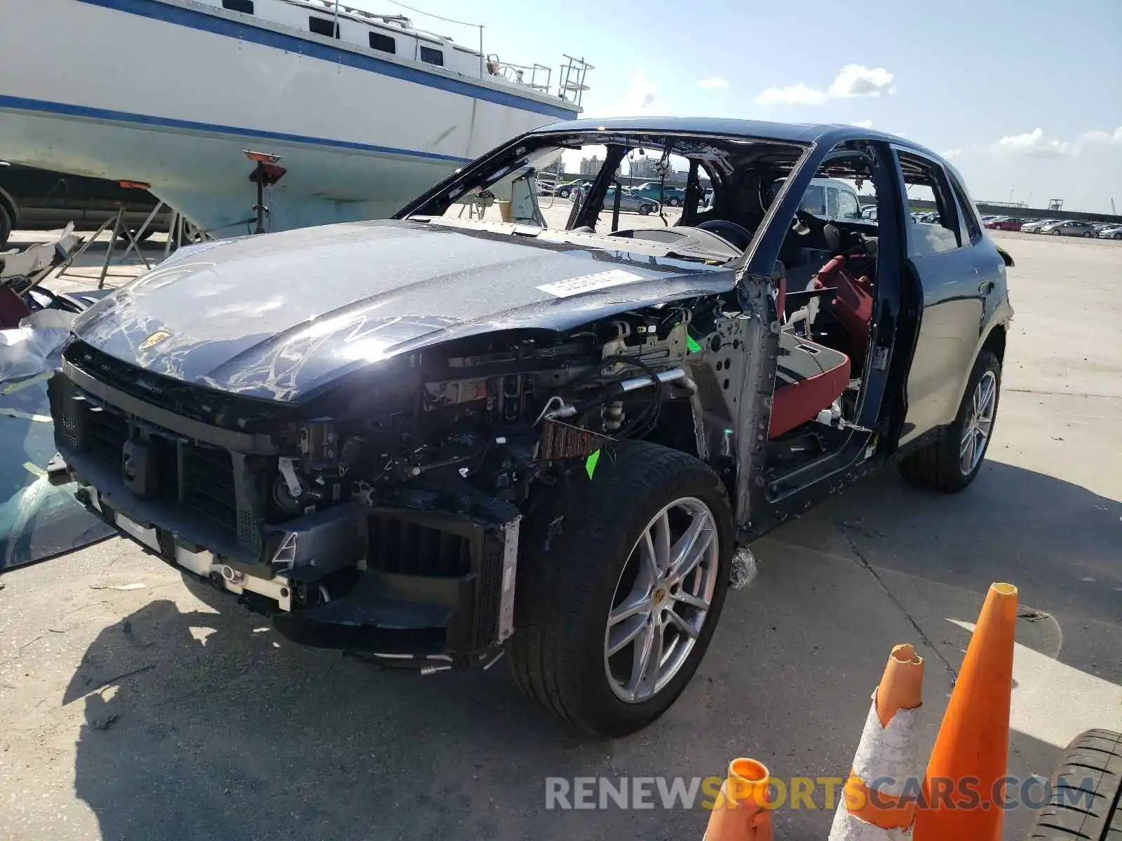 2 Photograph of a damaged car WP1AA2AY8KDA08424 PORSCHE CAYENNE 2019